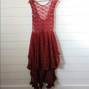 French Courtship Lace Free People Maxi Slip